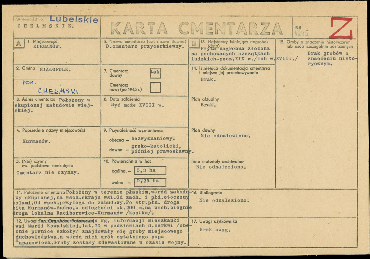 Karta cmentarza, skan nr 1