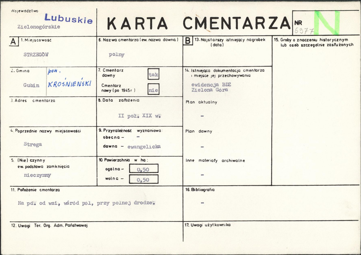 Karta cmentarza, skan nr 1