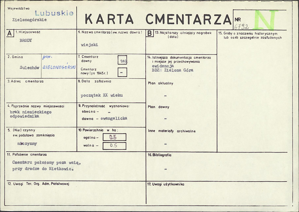 Karta cmentarza, skan nr 1