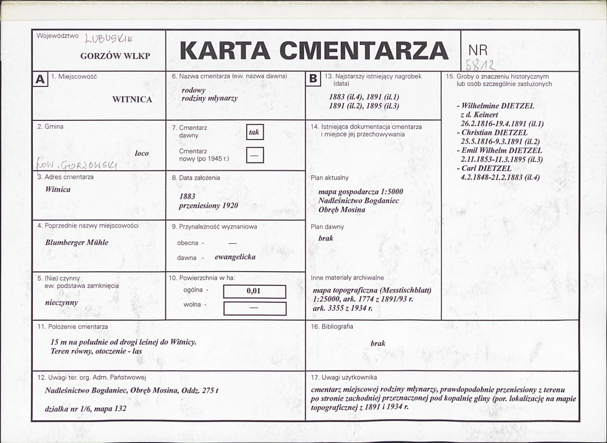 Karta cmentarza, skan nr 1