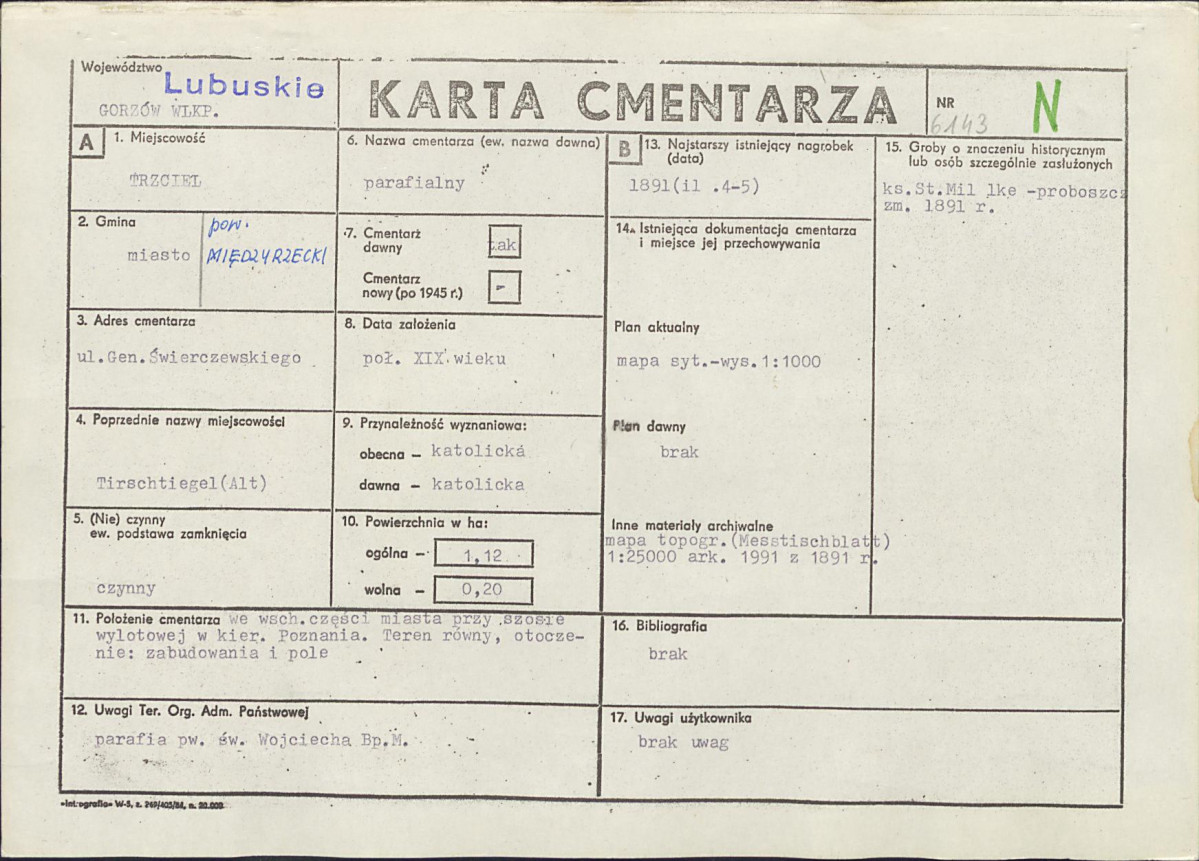 Karta cmentarza, skan nr 1