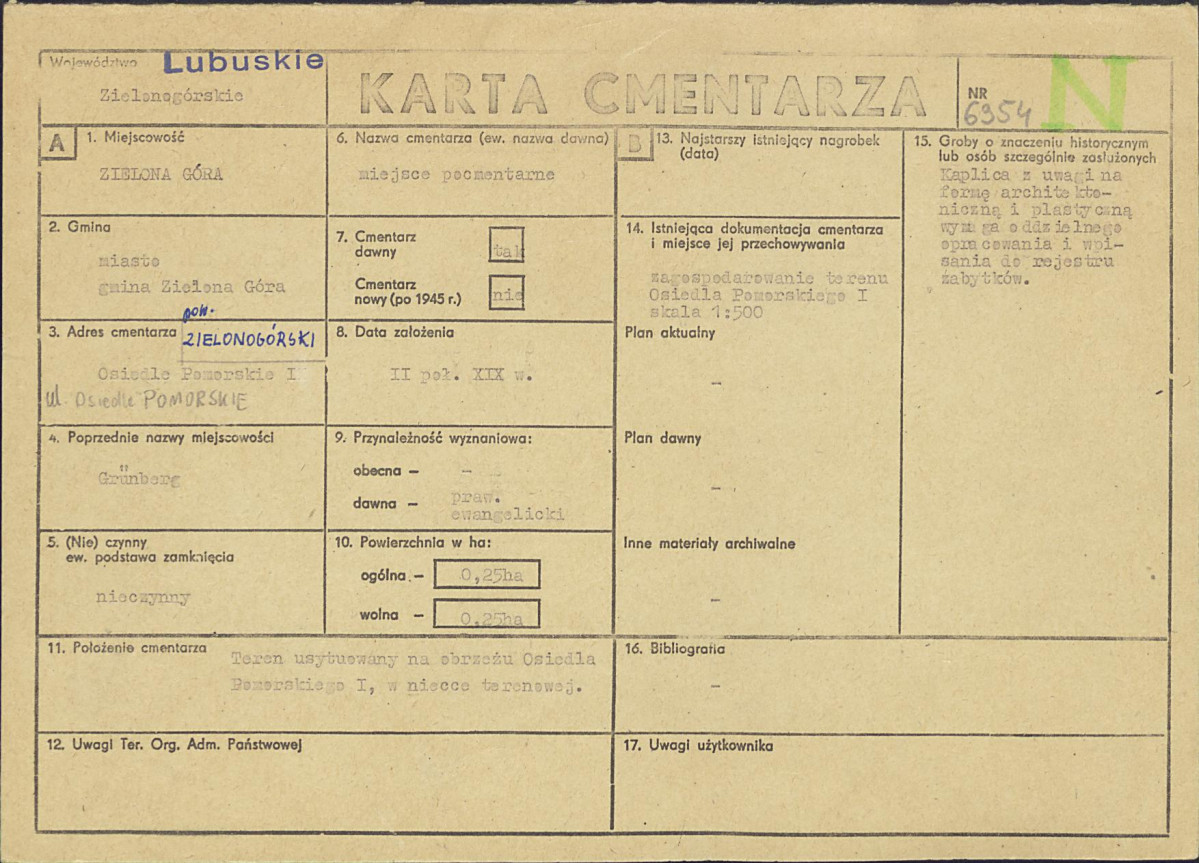 Karta cmentarza, skan nr 1