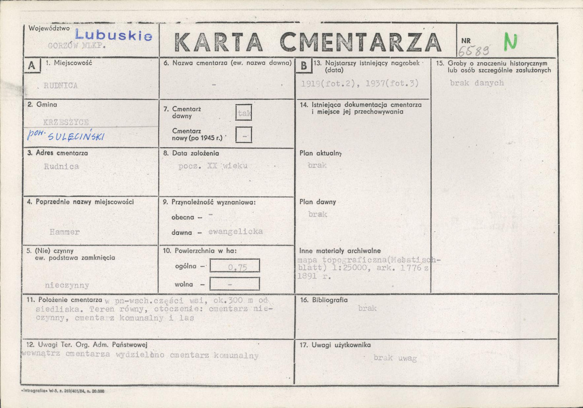 Karta cmentarza, skan nr 1