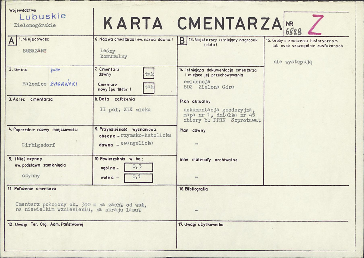 Karta cmentarza, skan nr 1