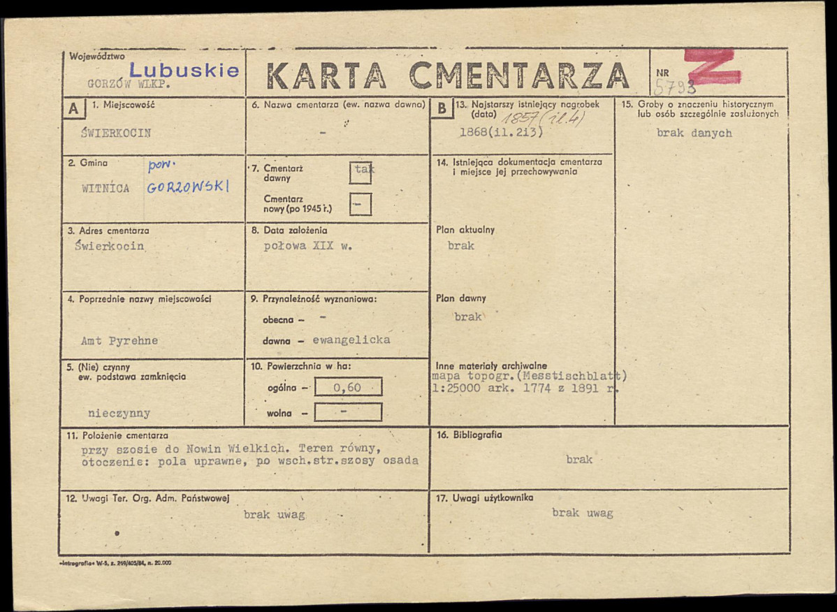Karta cmentarza, skan nr 1