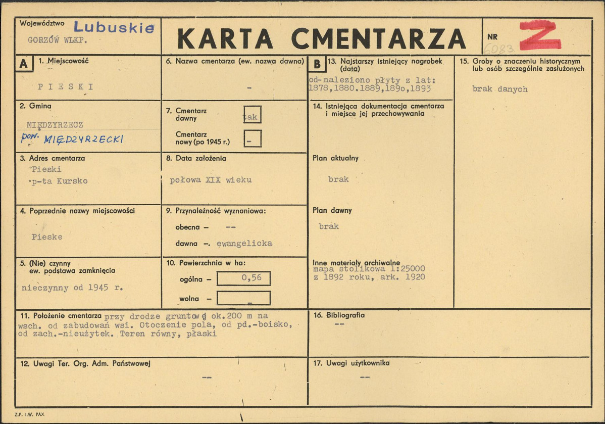 Karta cmentarza, skan nr 1