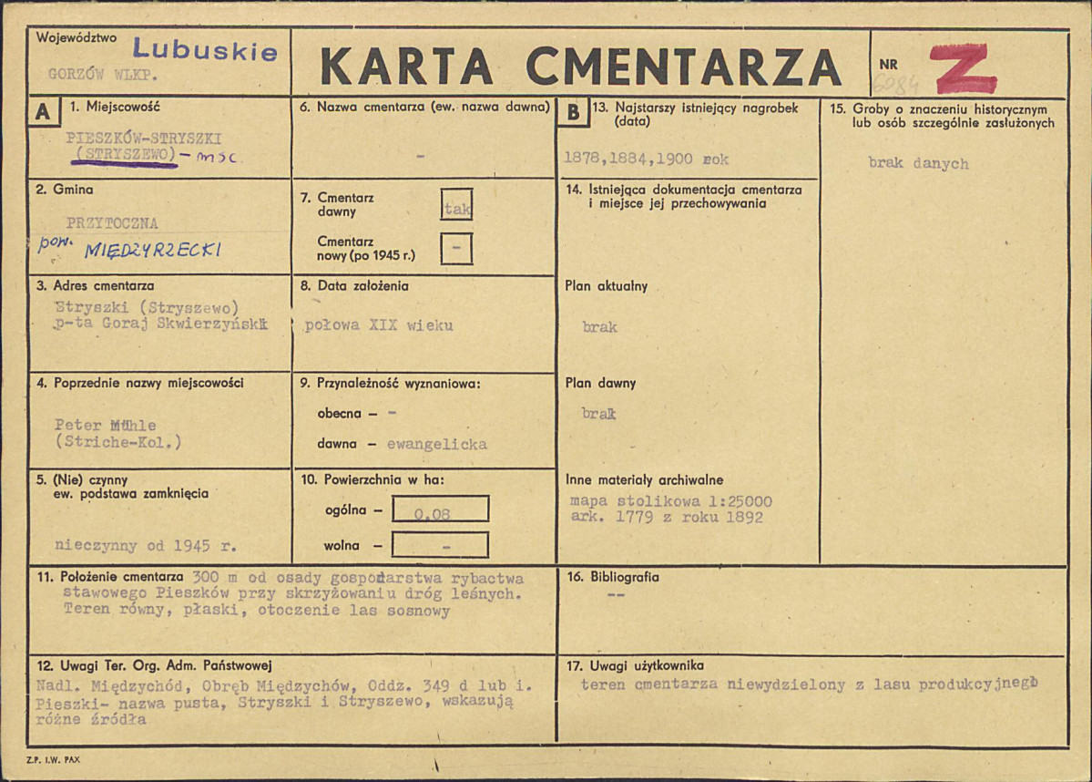 Karta cmentarza, skan nr 1