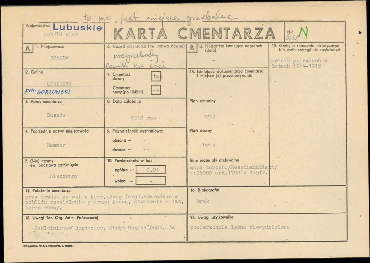 Karta cmentarza, skan nr 1