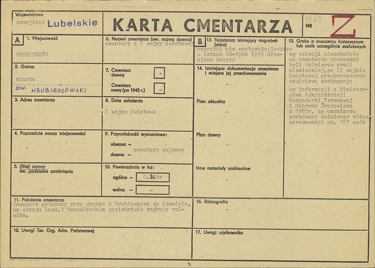 Karta cmentarza, skan nr 1