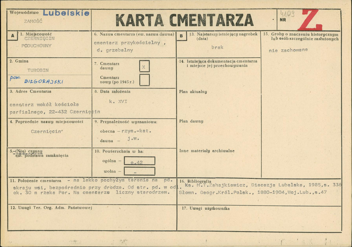 Karta cmentarza, skan nr 1