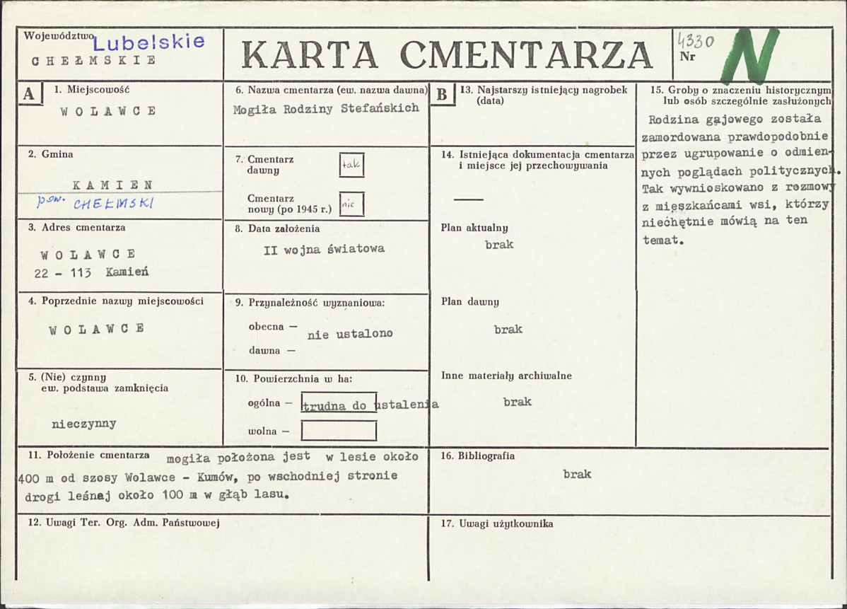 Karta cmentarza, skan nr 1