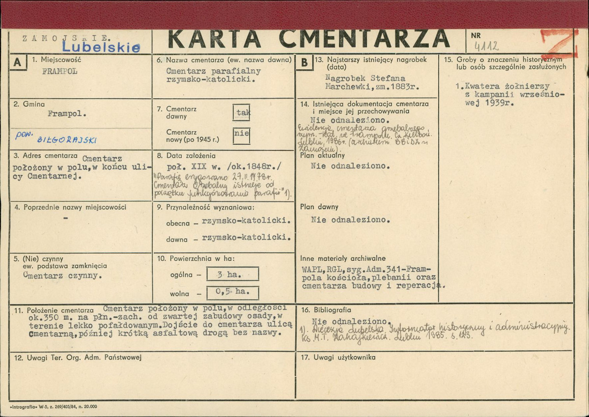 Karta cmentarza, skan nr 1