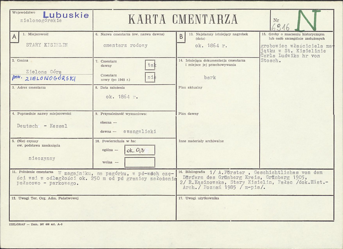 Karta cmentarza, skan nr 1