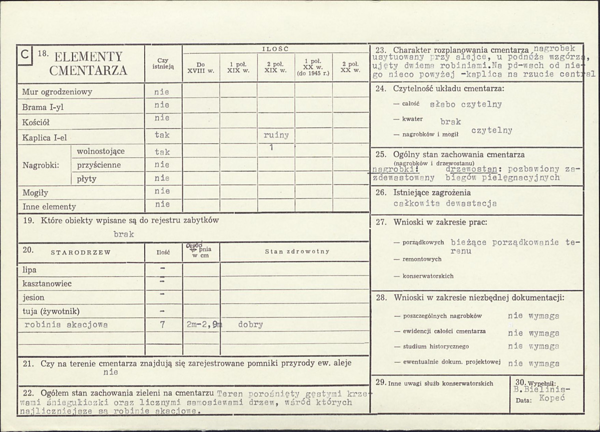 Karta cmentarza, skan nr 2