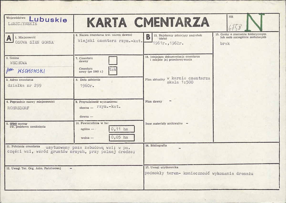 Karta cmentarza, skan nr 1