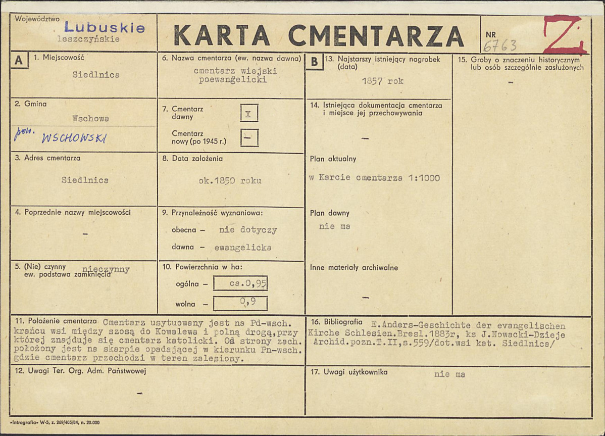 Karta cmentarza, skan nr 1