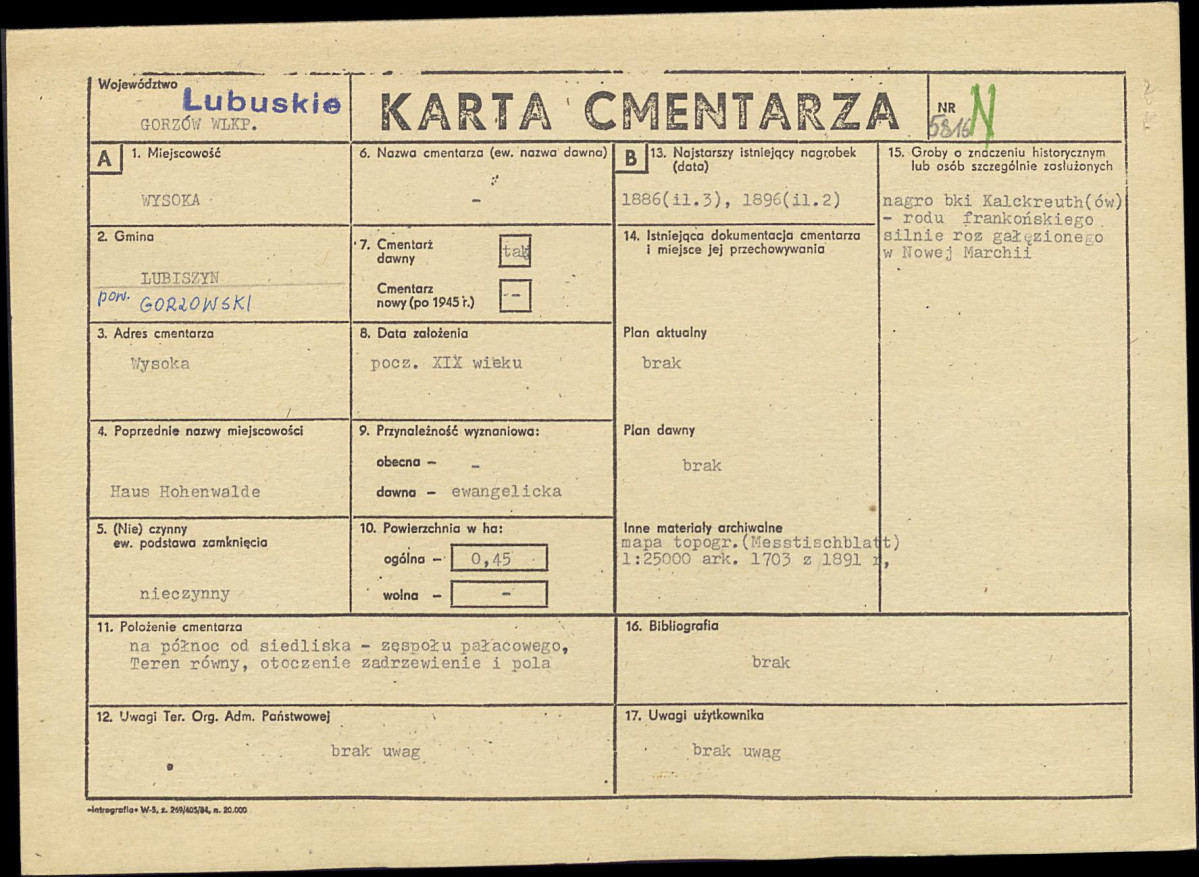Karta cmentarza, skan nr 1