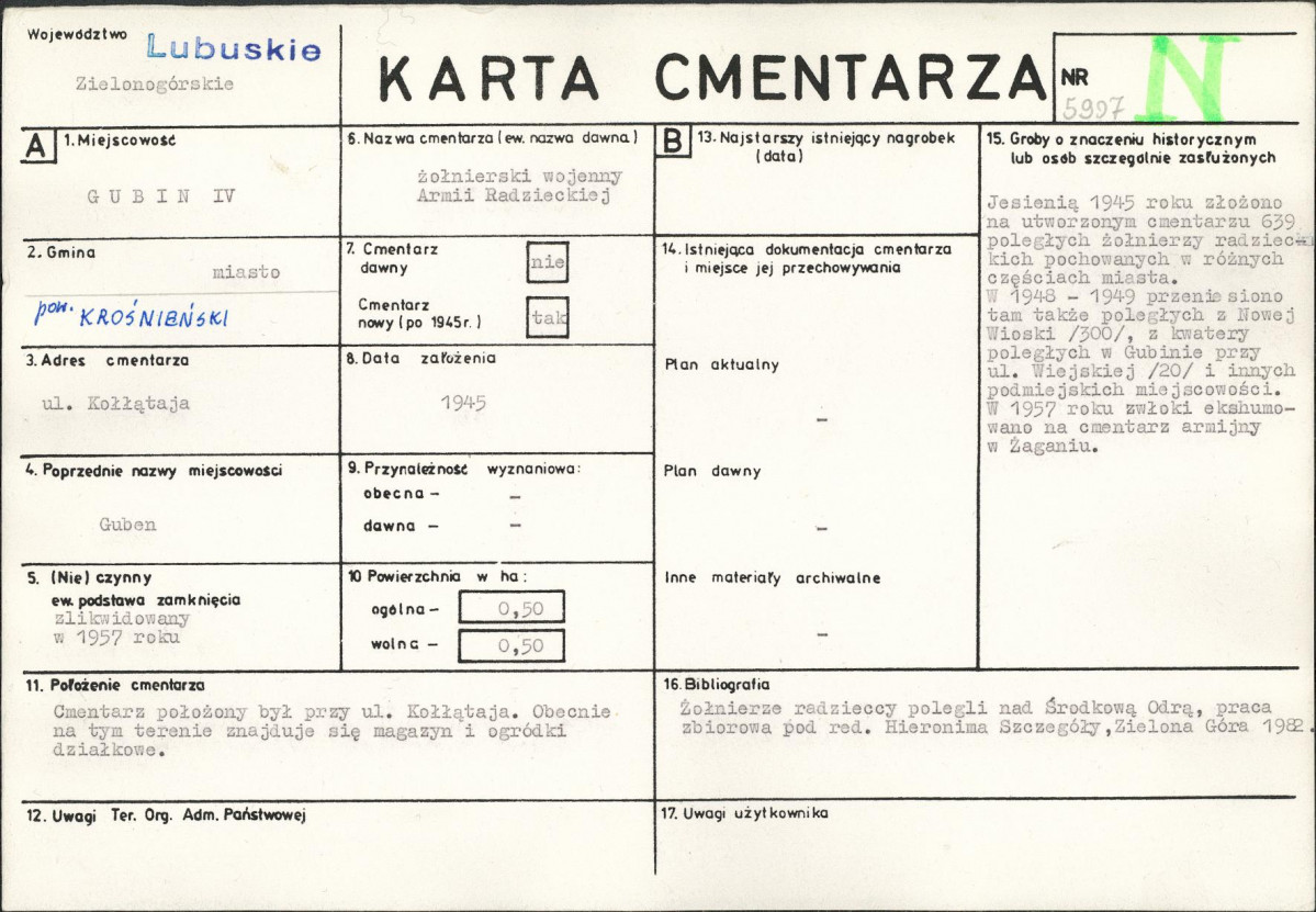 Karta cmentarza, skan nr 1