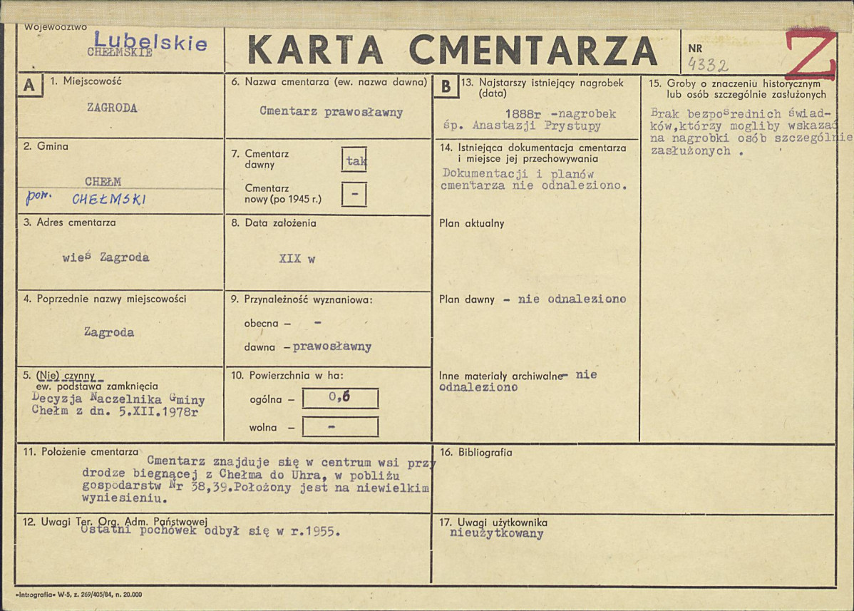 Karta cmentarza, skan nr 1