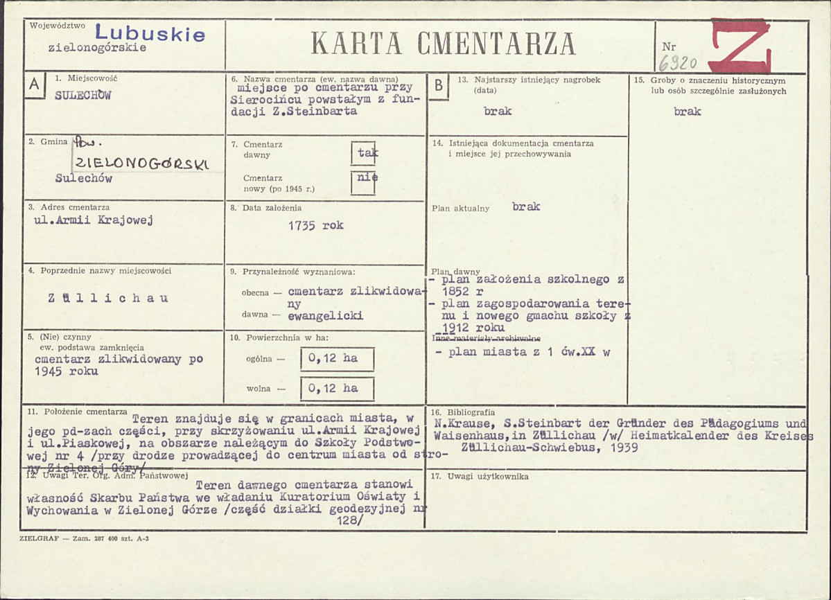 Karta cmentarza, skan nr 1