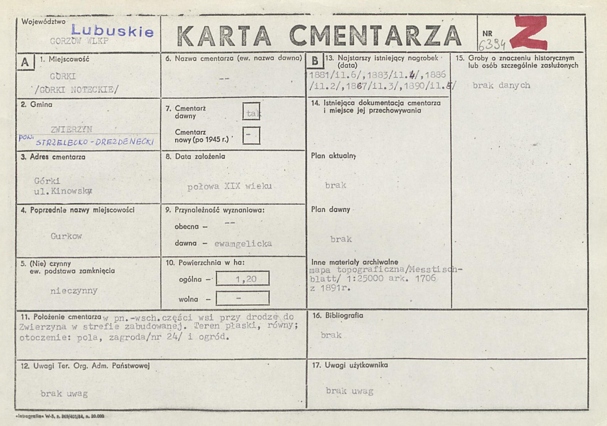 Karta cmentarza, skan nr 1
