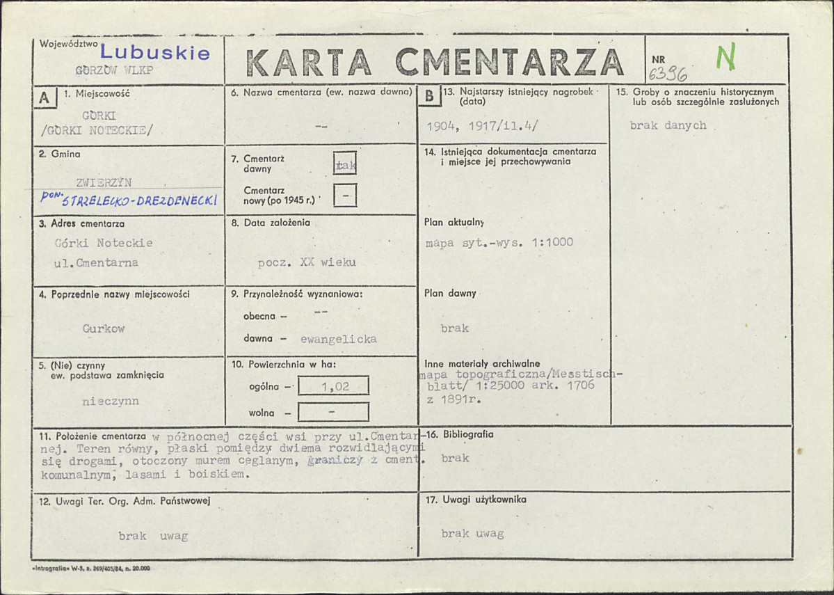 Karta cmentarza, skan nr 1