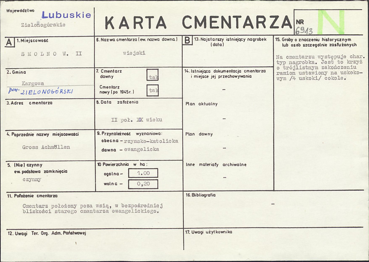 Karta cmentarza, skan nr 1