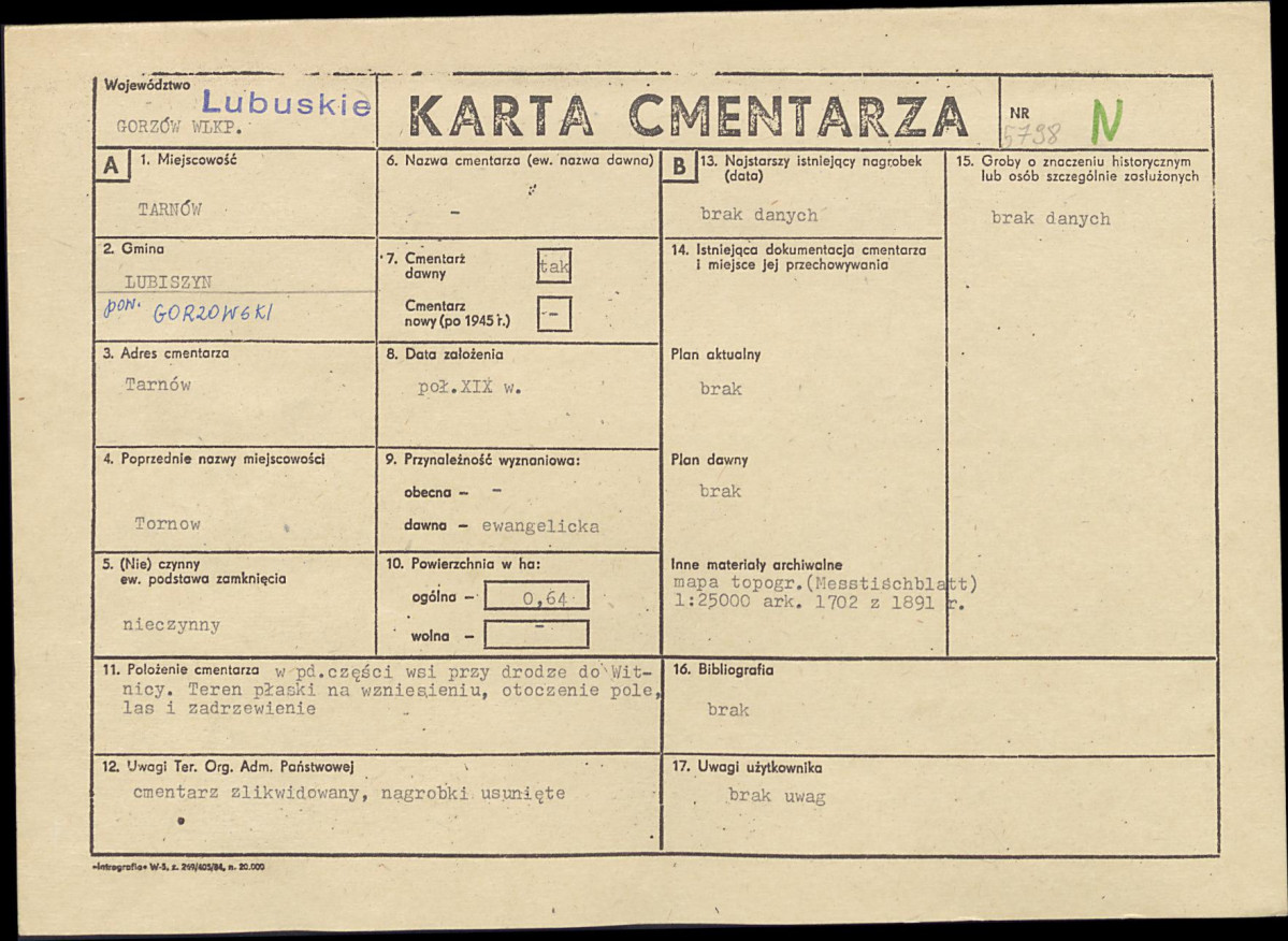 Karta cmentarza, skan nr 1