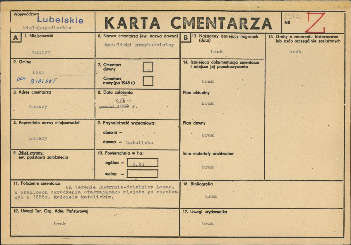 Karta cmentarza, skan nr 1