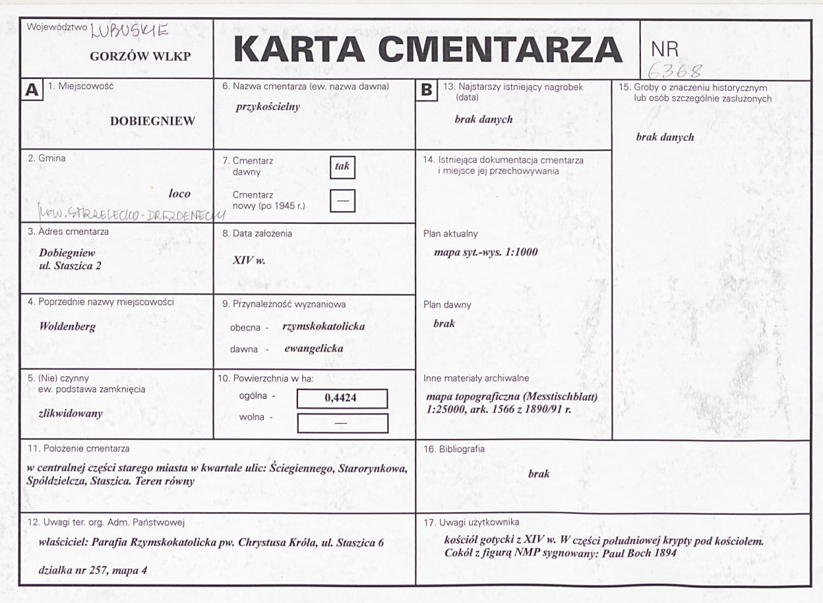 Karta cmentarza, skan nr 1