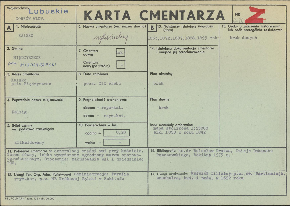 Karta cmentarza, skan nr 1