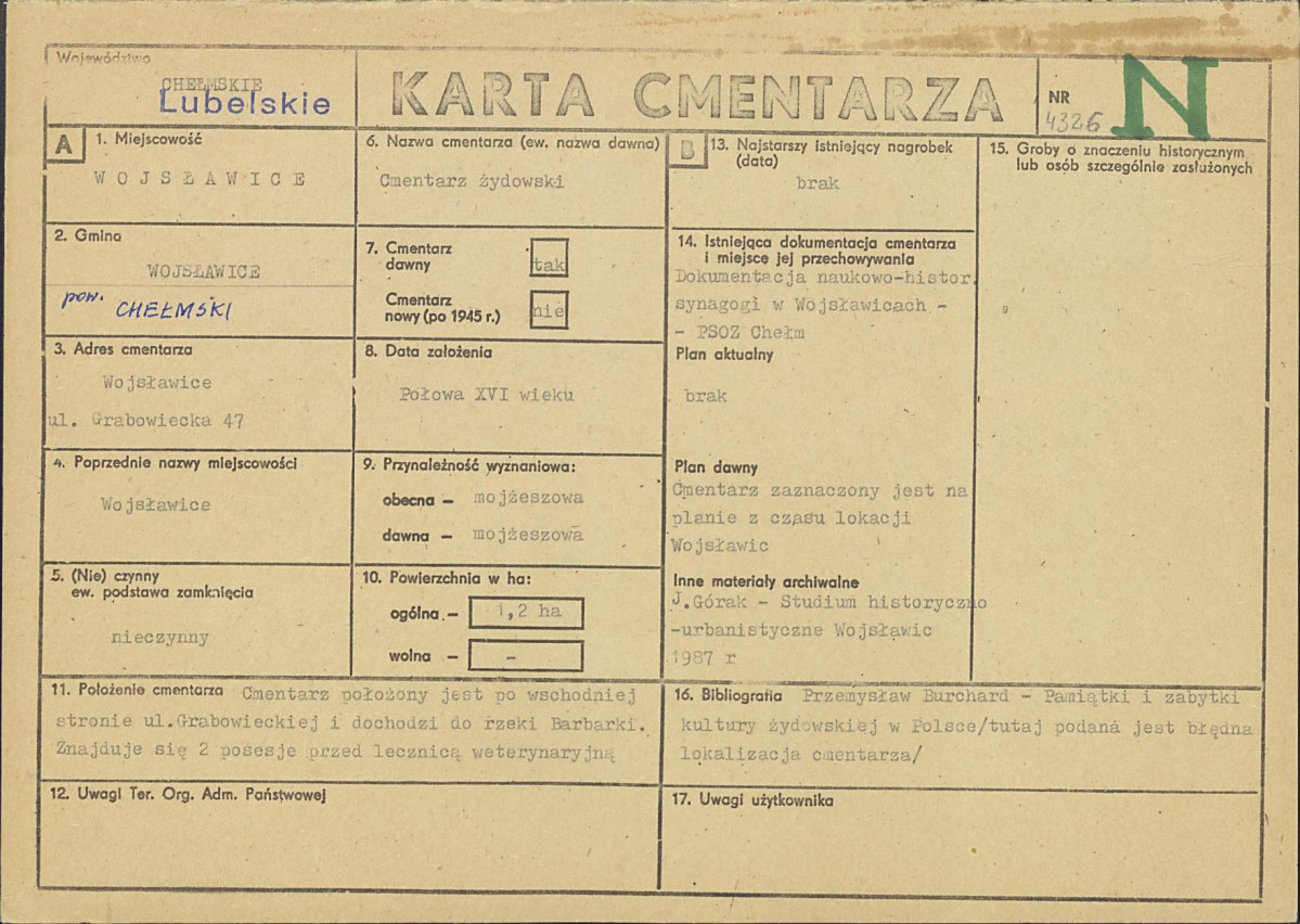 Karta cmentarza, skan nr 1