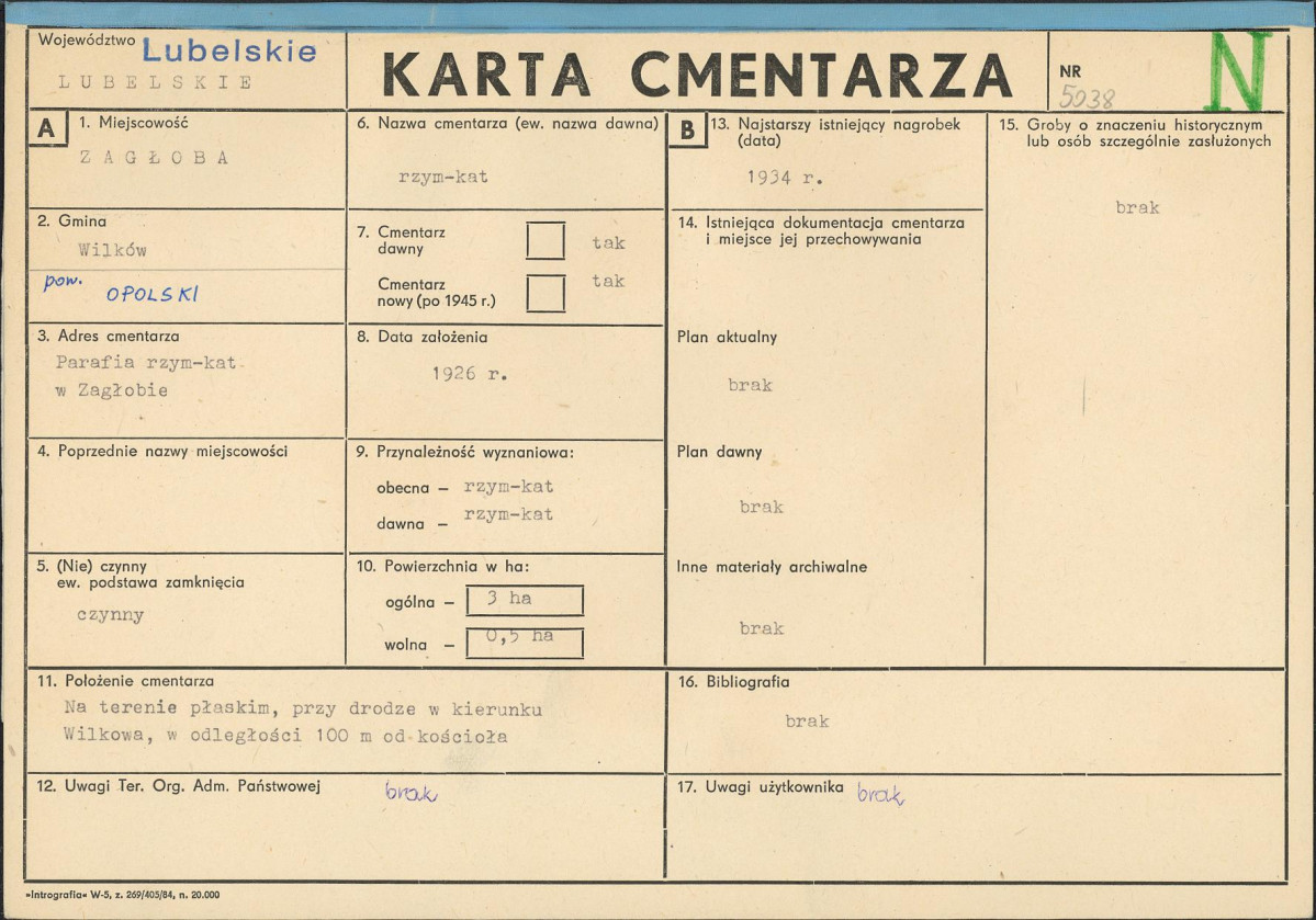 Karta cmentarza, skan nr 1