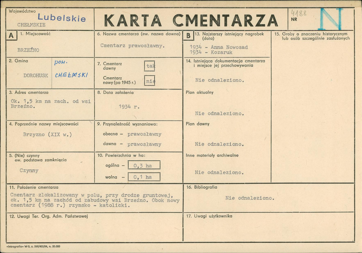 Karta cmentarza, skan nr 1