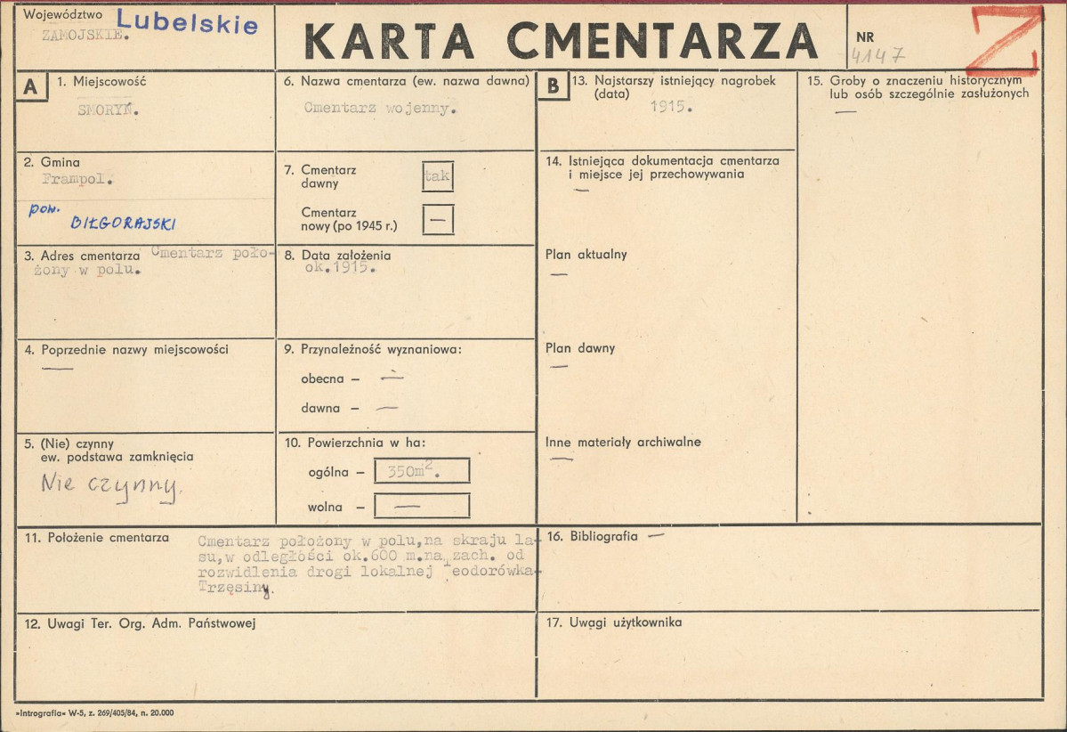 Karta cmentarza, skan nr 1