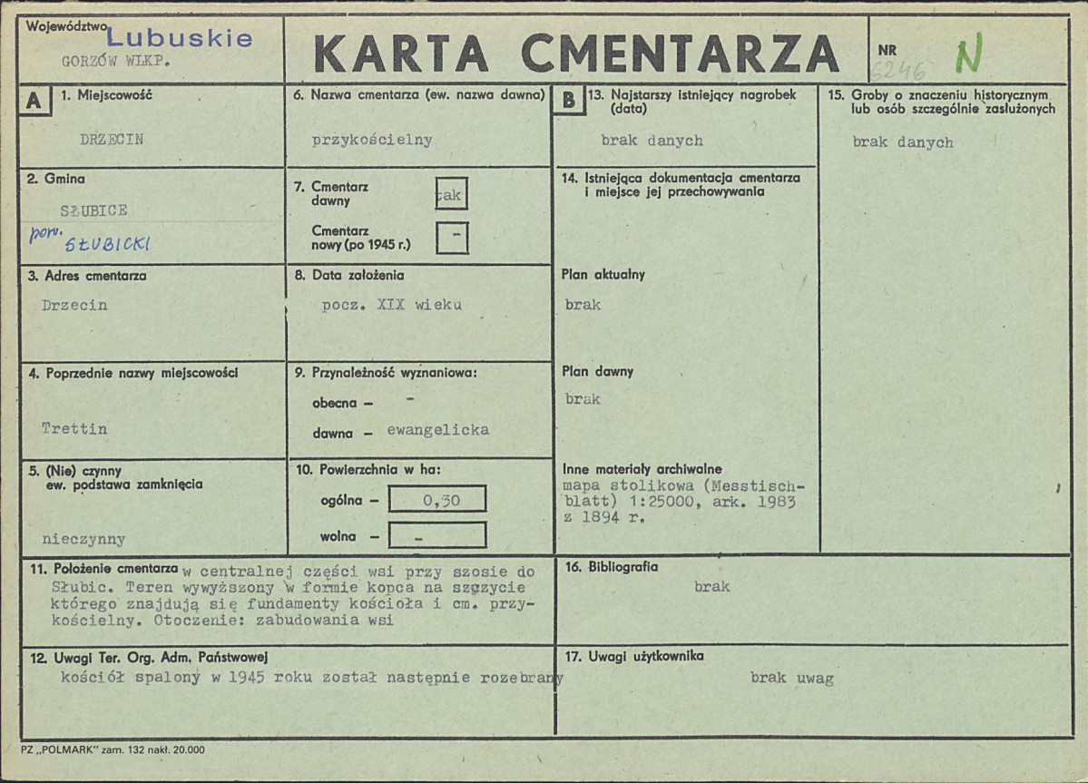 Karta cmentarza, skan nr 1