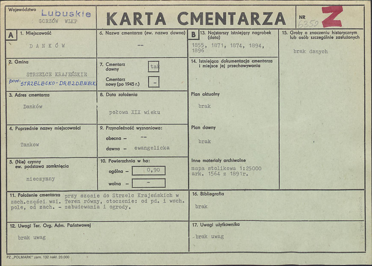 Karta cmentarza, skan nr 1
