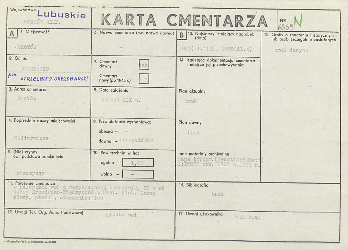 Karta cmentarza, skan nr 1