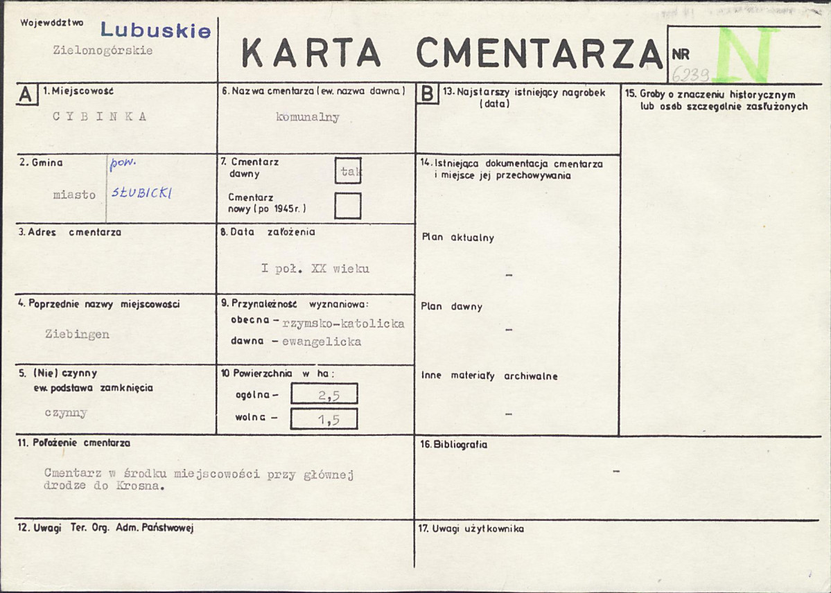 Karta cmentarza, skan nr 1
