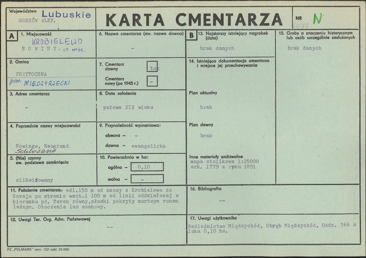 Karta cmentarza, skan nr 1