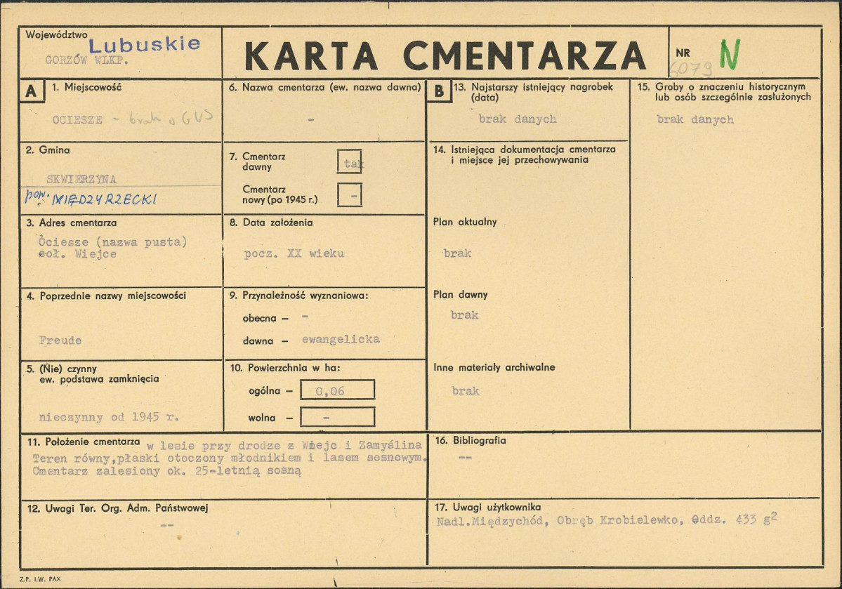 Karta cmentarza, skan nr 1