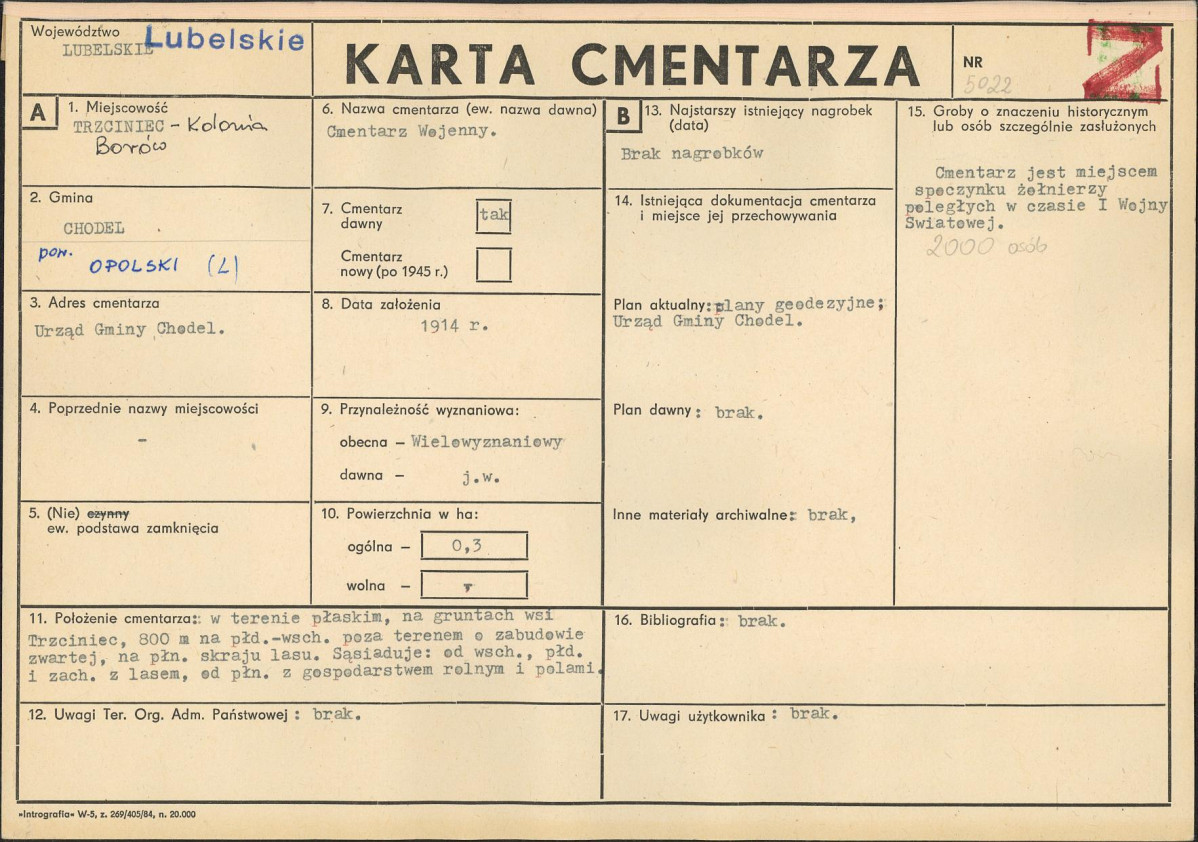 Karta cmentarza, skan nr 1