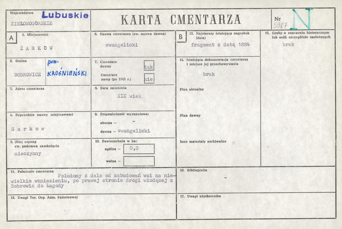 Karta cmentarza, skan nr 1