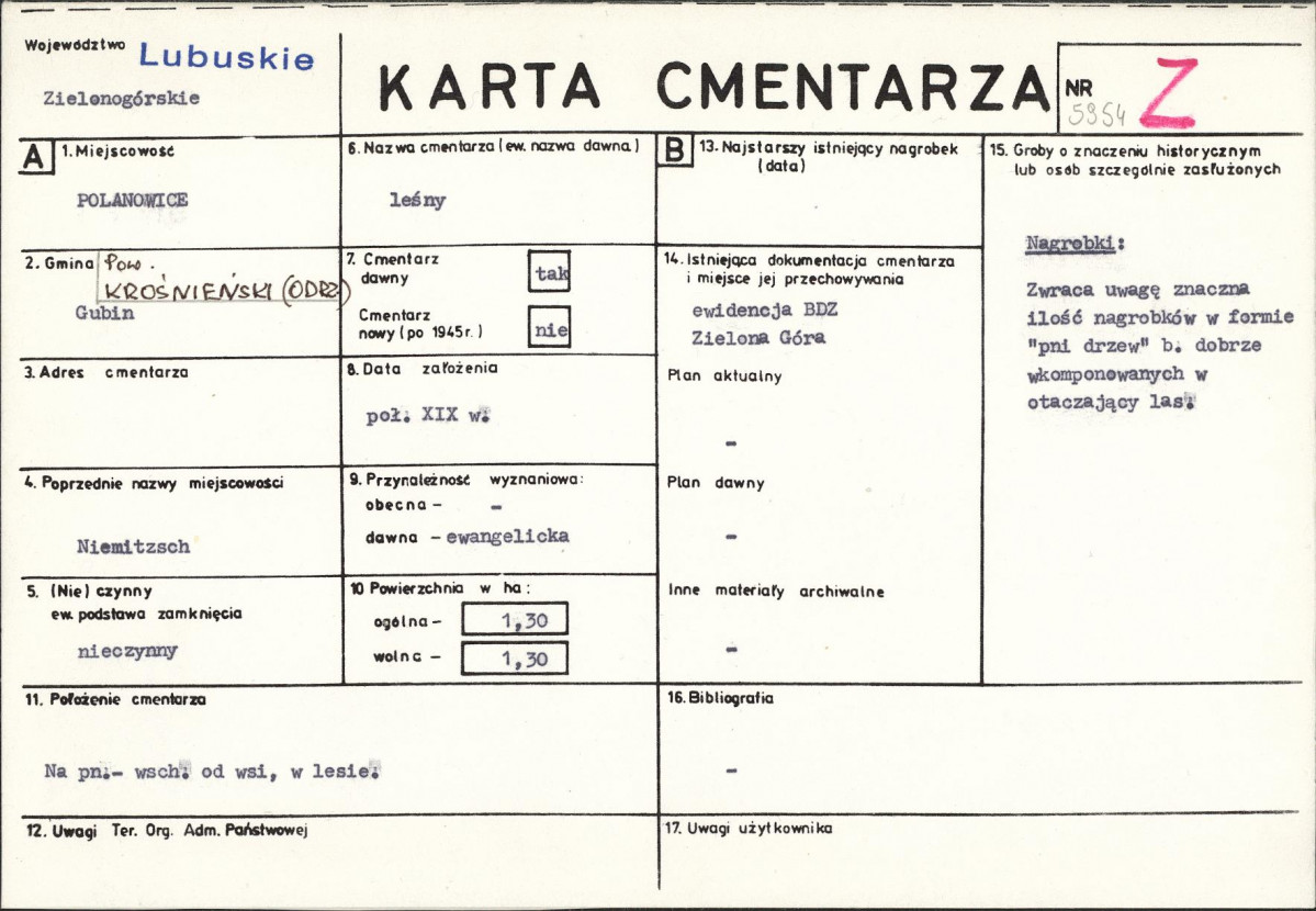 Karta cmentarza, skan nr 1