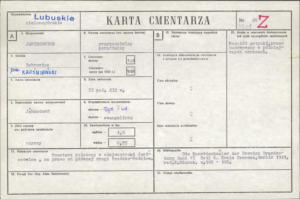 Karta cmentarza, skan nr 1