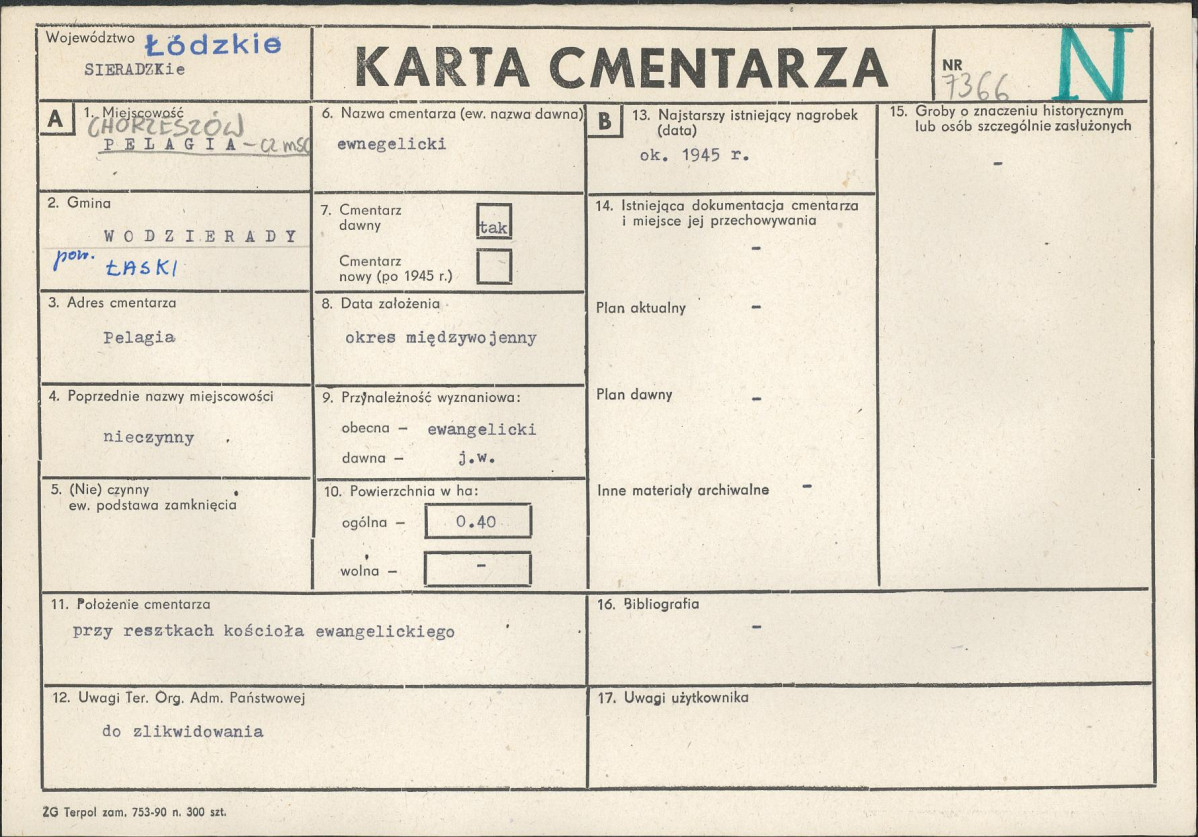 Karta cmentarza, skan nr 1