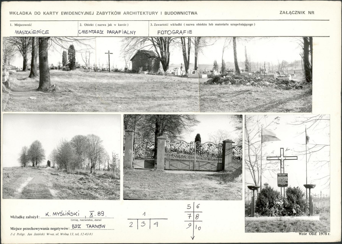 Karta cmentarza, skan nr 5