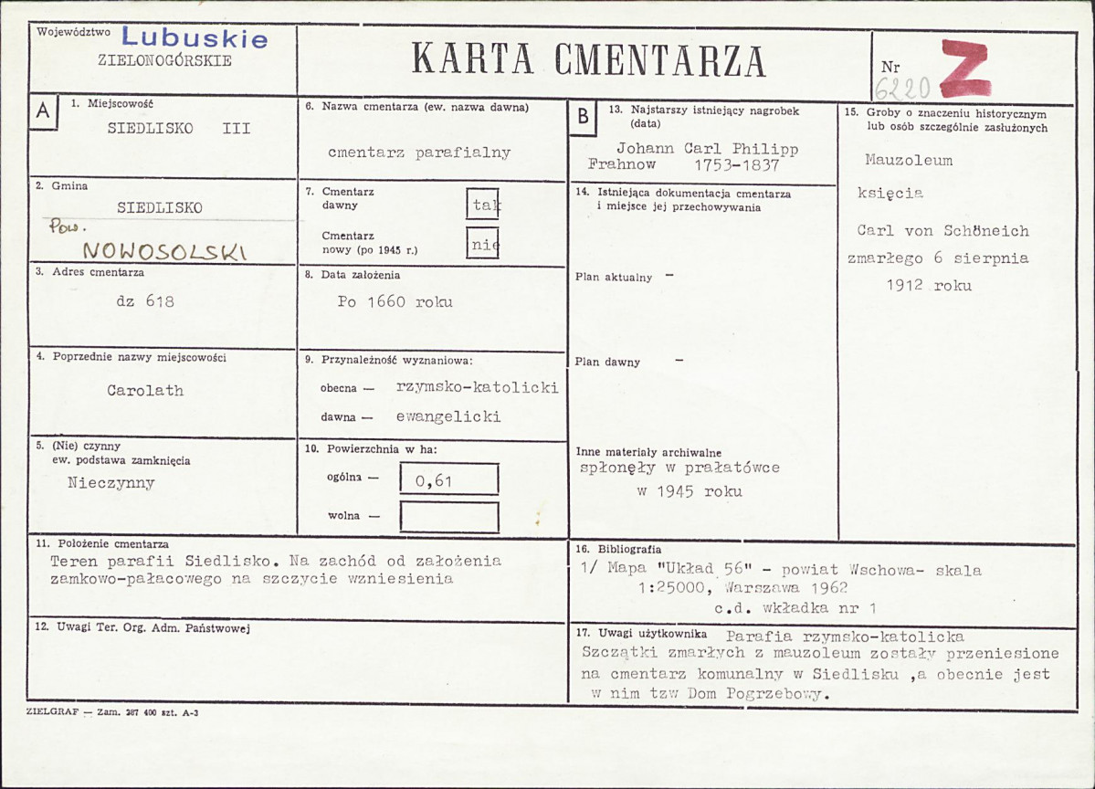Karta cmentarza, skan nr 1