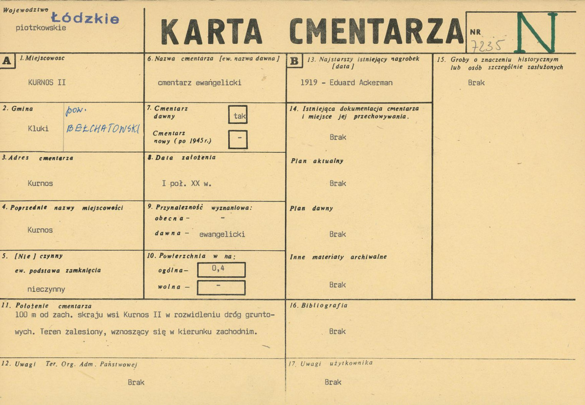 Karta cmentarza, skan nr 1