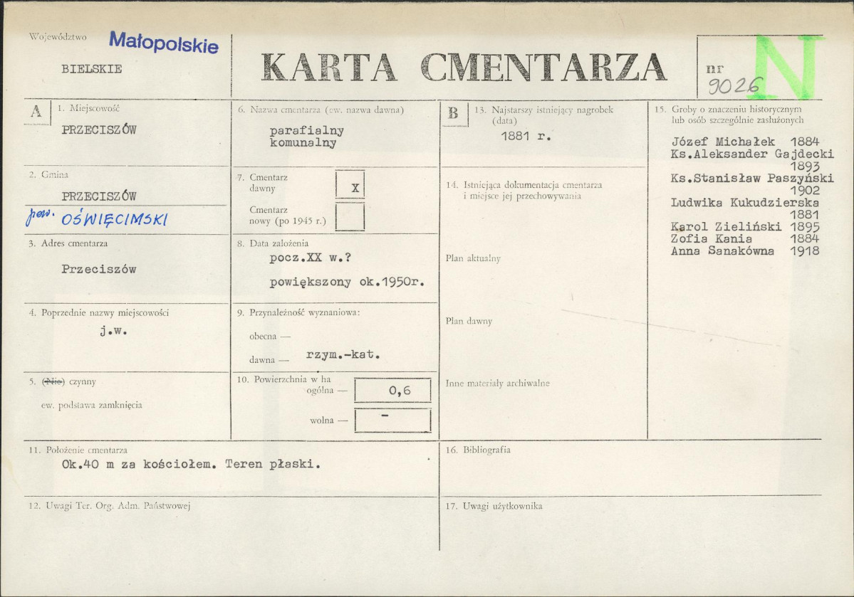 Karta cmentarza, skan nr 1